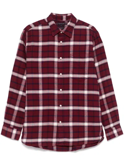 Shop Tommy Hilfiger Plaid-check Pattern Shirt In Red