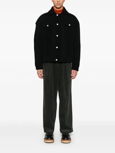 Kenzo Knitted Down Jacket In Black