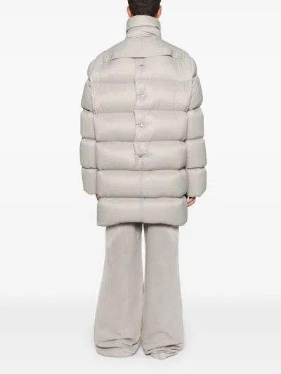 Shop Rick Owens Turtle Coat In Grey