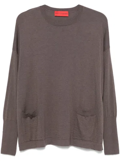 Shop Wild Cashmere Caroline Sweater In Brown