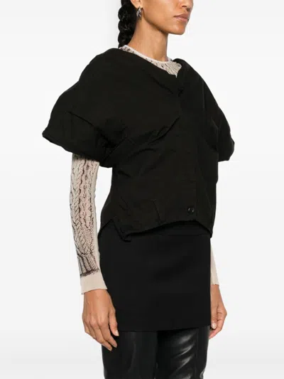 Balenciaga Deconstructed Top In Black