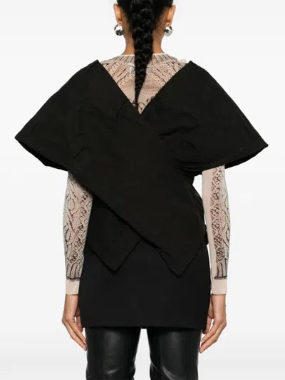 Balenciaga Deconstructed Top In Black