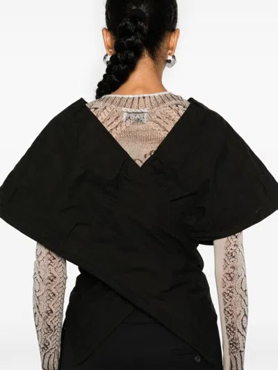 Balenciaga Deconstructed Top In Black
