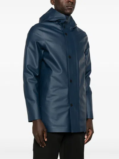 Shop Rrd Rubber Double Jacket In Blue