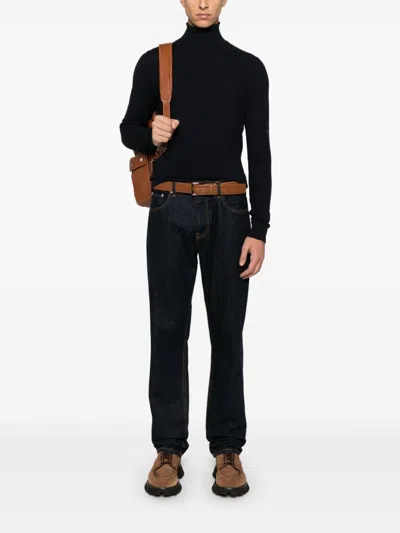 Goes Botanical Dolcevita Sweater In Blue