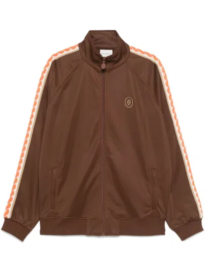 Drôle De Monsieur Long-sleeved Sweater In Brown