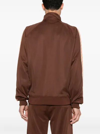 Drôle De Monsieur Long-sleeved Sweater In Brown