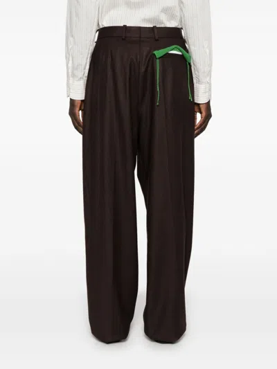 Charles Jeffrey Loverboy Brown Edinburgh Trousers In Brown