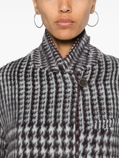Forte Forte Alpa Jacket With Back Vent And Button Detail In Blue