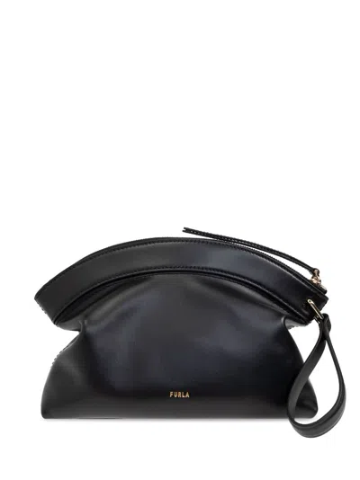 Shop Furla Erica Clutch Bag In Black