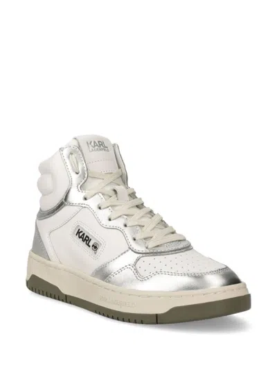 Karl Lagerfeld 35mm Krew Kollar Sneakers In White