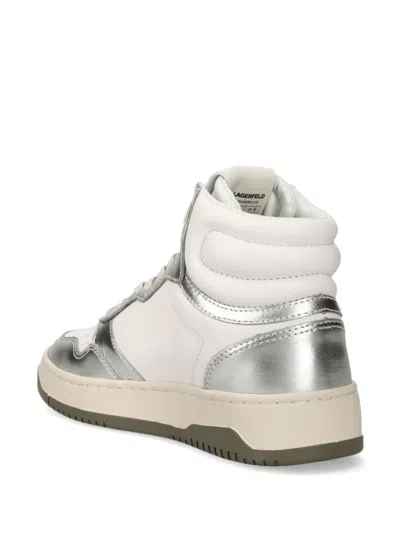 Karl Lagerfeld 35mm Krew Kollar Sneakers In White