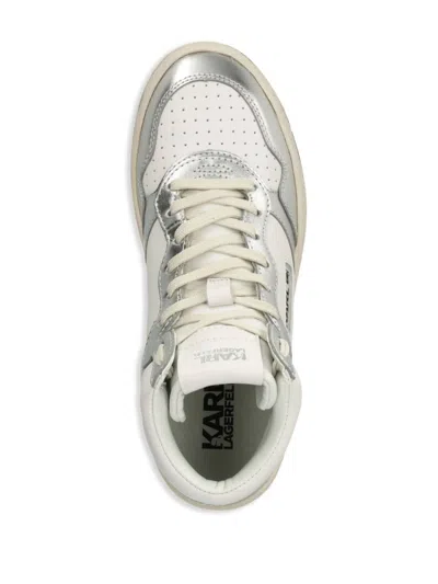Karl Lagerfeld 35mm Krew Kollar Sneakers In White