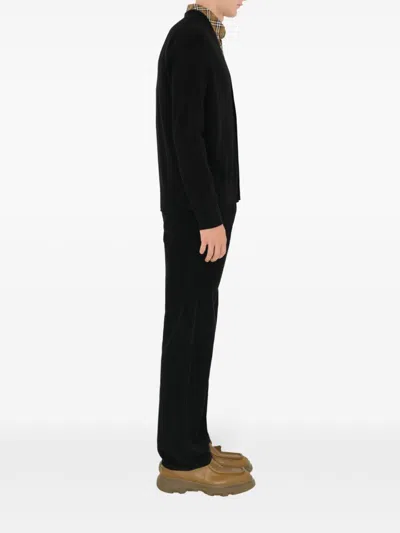 Burberry Button-up Cardigan In Black