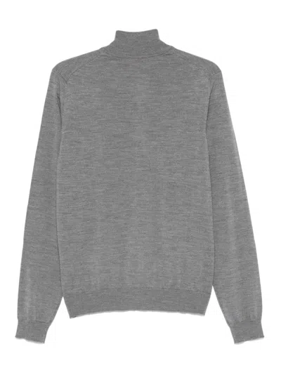 Shop Hugo Zip-up Sweater In Grey