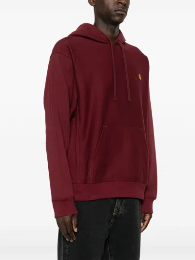 Carhartt Hooded American Script Jacket In Red