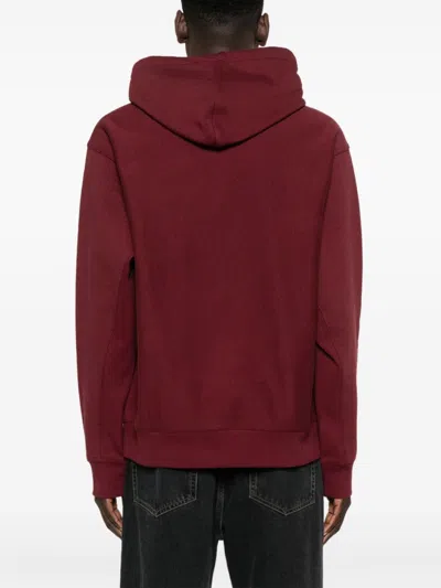 Carhartt Hooded American Script Jacket In Red