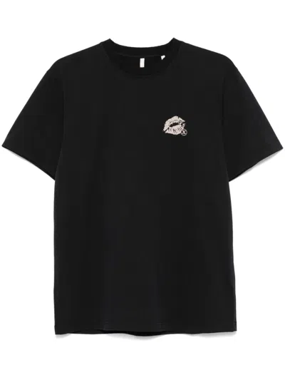 Shop Sunflower Easy Staff T-shirt In Black