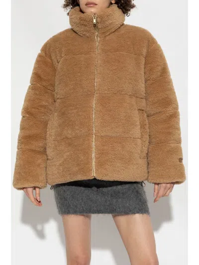 Ugg Shearling Jacket In Brown