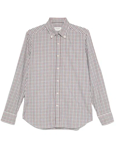 Tintoria Mattei Checked Shirt In Neutrals
