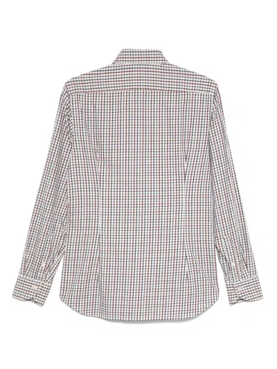 Tintoria Mattei Checked Shirt In Neutrals