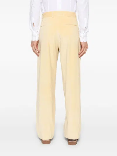 Drôle De Monsieur Le Pantalon Golfeur Trousers In Yellow