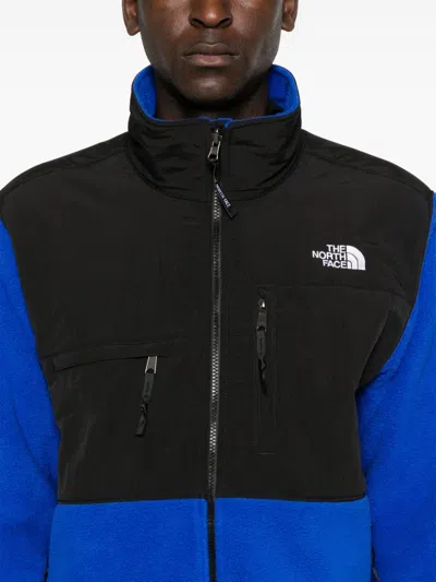 The North Face Mens Retro Denali Colour-block Fleece Jacket Blue In Blue