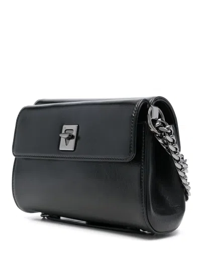 Valentino Vlogo Signature Shoulder Bag In Black