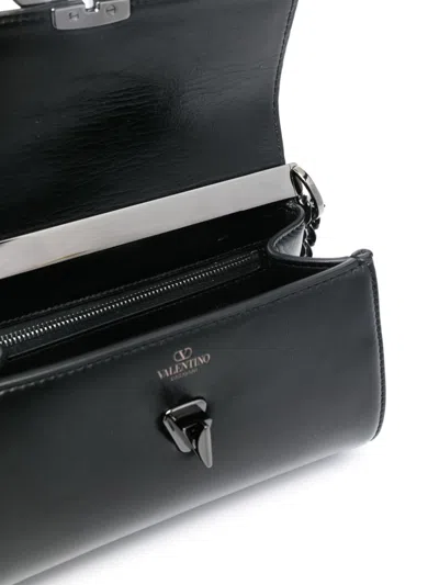 Valentino Vlogo Signature Shoulder Bag In Black