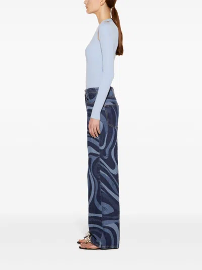 Pucci Chain-embellished Sweater In Blue