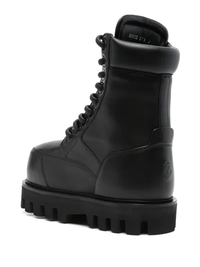 Alexander Mcqueen Combat Boots In Black