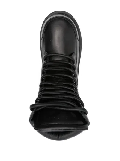 Alexander Mcqueen Combat Boots In Black