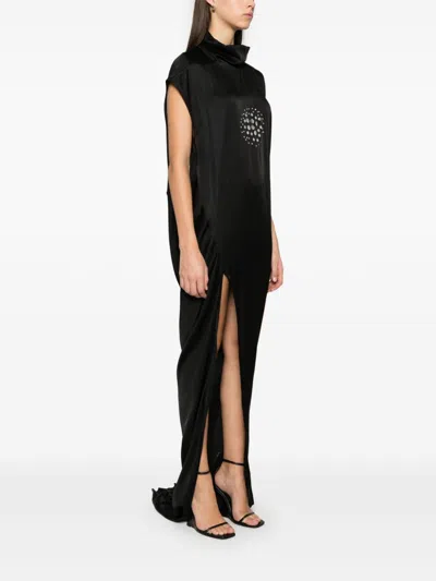 Rick Owens Edfu Maxi Dress In Black