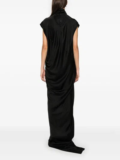 Rick Owens Edfu Maxi Dress In Black