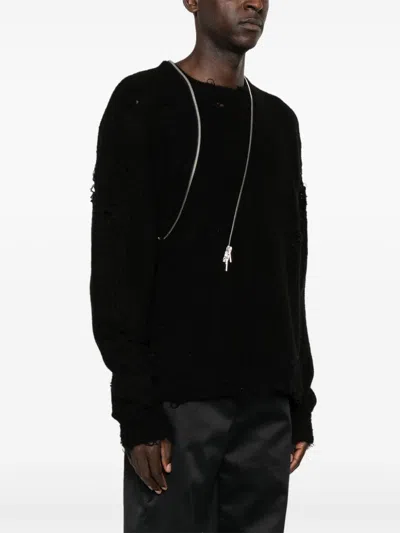 Heliot Emil Convex Sweater In Black