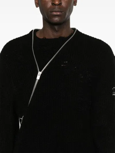 Heliot Emil Convex Sweater In Black