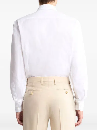 Etro Long-sleeve Cotton Shirt In White