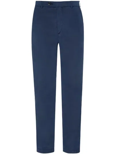 Shop Vilebrequin Tencel Straight-leg Trousers In Blue