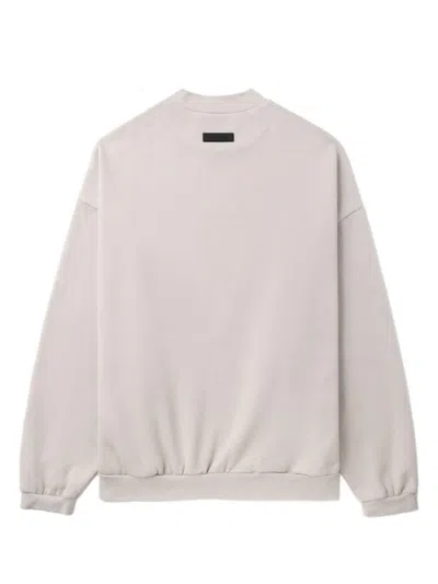 Essentials Logo-embossed Jersey Sweatshirt In Grey
