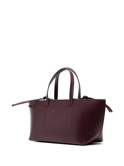Jil Sander Classic Logo Detailed Tote Bag In Neutrals