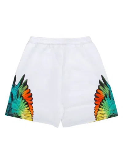 Marcelo Burlon County Of Milan Icon Wings Relax Sweatshorts White Multi In White