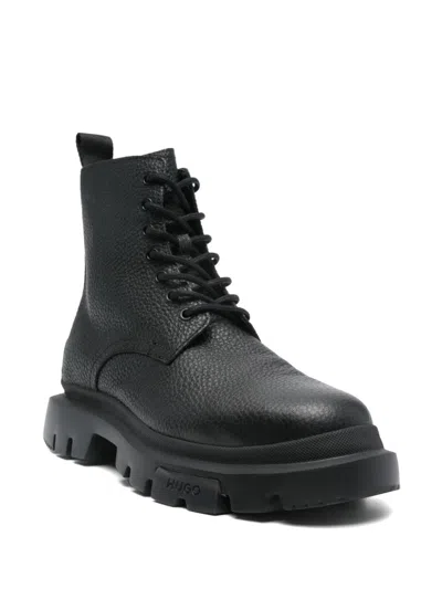 Hugo Boss Fabyan Boots In Black