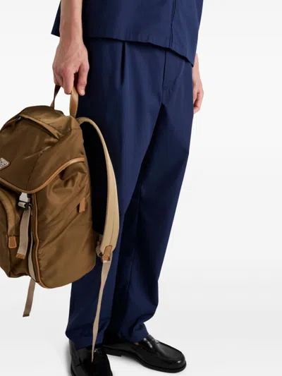 Prada Hose Aus Popeline In Blue