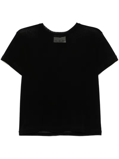 Shop Song For The Mute Velvet T-shirt In Black