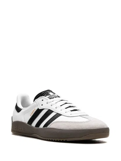 Adidas Originals Black And White Leather Sneaker In Multi