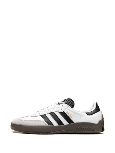 Adidas Originals Black And White Leather Sneaker In Multi