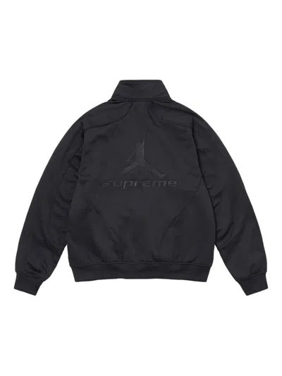 Supreme X Jordan Tricot Track Jacket In Black