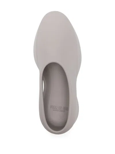 Shop Fear Of God Eva Runner Slippers In Grey