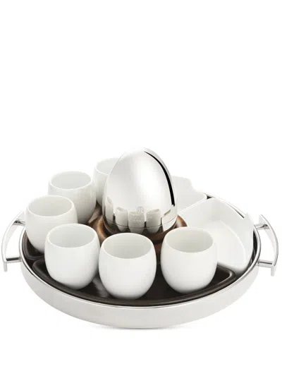 Christofle Petit Mood Coffee Tray (32cm) In Silver