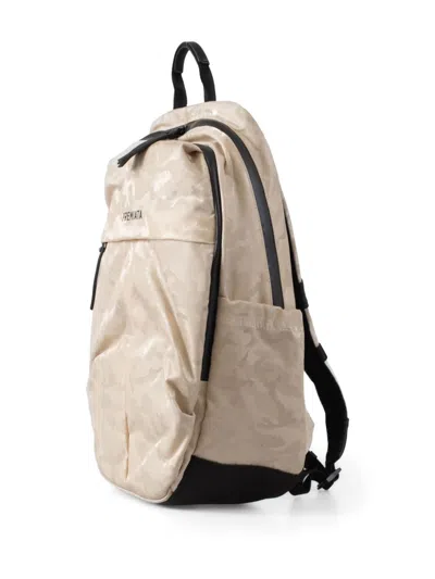 Premiata Camouflage-print Backpack In Neutrals